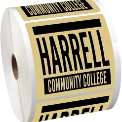 Sticker by the Roll - Square - 3-1/2 inches x 3-1/2 inches
