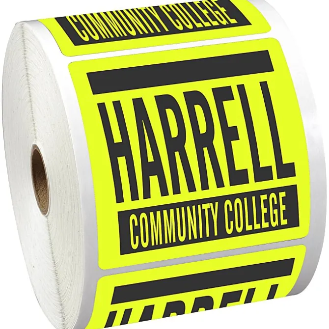 Sticker by the Roll - Square - 3-1/2 inches x 3-1/2 inches