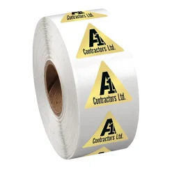 Sticker by the Roll - Triangle - 7/8 inches x 1 inch