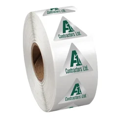 Sticker by the Roll - Triangle - 7/8 inches x 1 inch