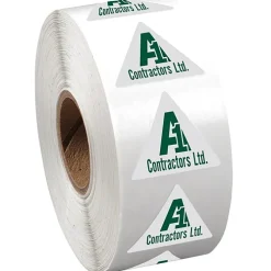 Sticker by the Roll - Triangle - 7/8 inches x 1 inch