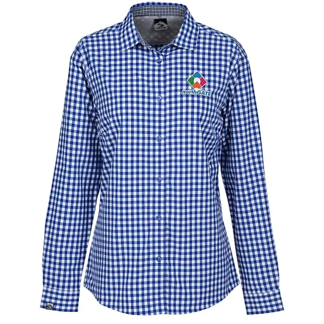 Storm Creek Gingham Performance Stretch Woven Shirt - Ladies'
