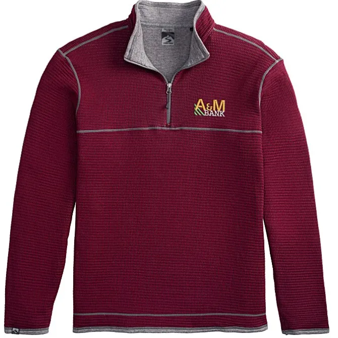 Storm Creek Jarret Waffle Knit 1/4-Zip Fleece - Men's