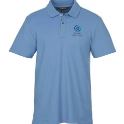 Stretch Diamond Pique Polo - Men's