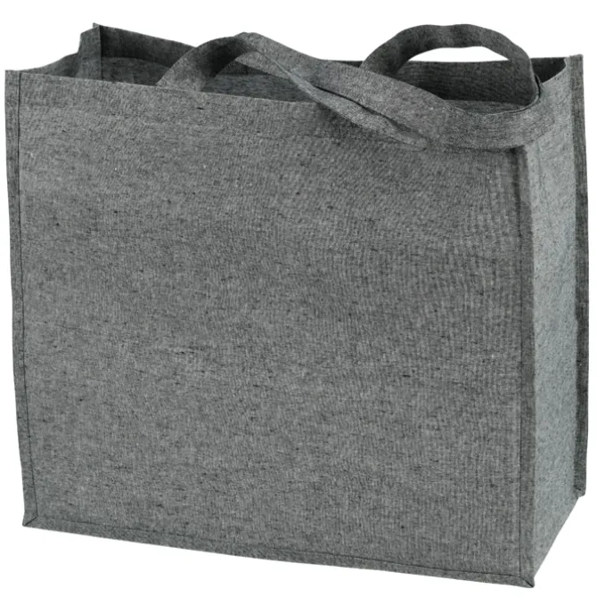 Structured Cotton Shopper Tote with Interior Lamination
