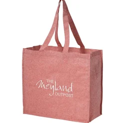 Structured Cotton Shopper Tote with Interior Lamination