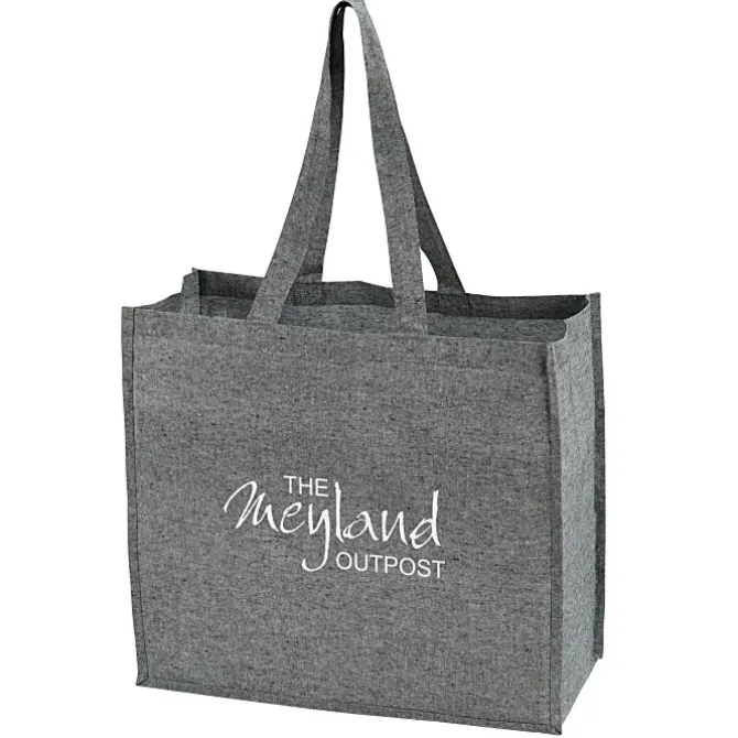 Structured Cotton Shopper Tote with Interior Lamination