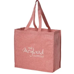 Structured Cotton Shopper Tote with Interior Lamination - 24 hr