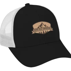 Structured Cotton Twill Trucker Cap - Laser Engraved Patch - 24 hr