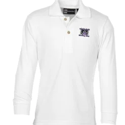 Superblend Long Sleeve Pique Polo - Youth