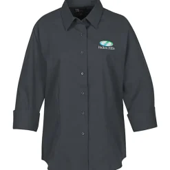 Superblend 3/4 Sleeve Poplin Shirt - Ladies'