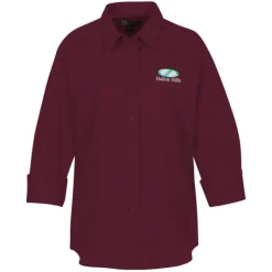 Superblend 3/4 Sleeve Poplin Shirt - Ladies'