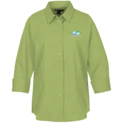 Superblend 3/4 Sleeve Poplin Shirt - Ladies'