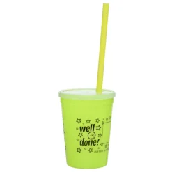 Super Kid Mood Stadium Cup with Straw - 12 oz - Wow Words