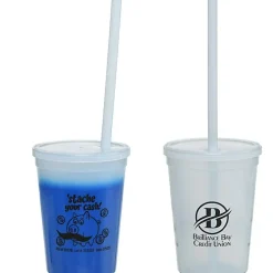 Super Kid Mood Stadium Cup with Straw - 12 oz - Dollars and Cents