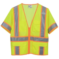 Surveyor Zippered Two-Tone Short-Sleeve Vest