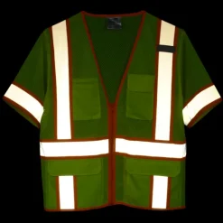 Surveyor Zippered Two-Tone Short-Sleeve Vest