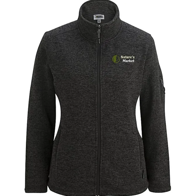 Sweater Knit Fleece Jacket - Ladies' - 24 hr