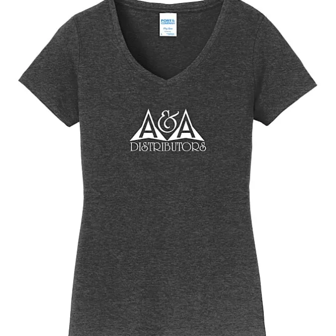 Team Favorite 4.5-oz V-Neck T-Shirt - Ladies' - Screen