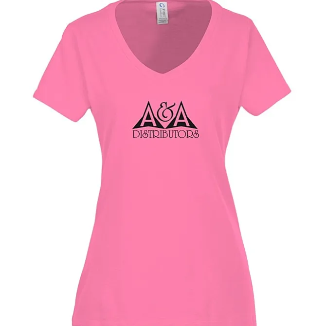 Team Favorite 4.5-oz V-Neck T-Shirt - Ladies' - Screen