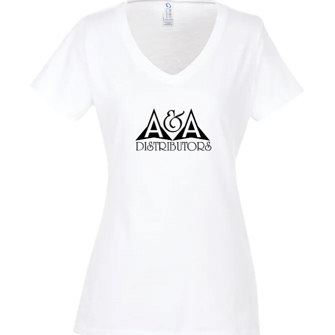 Team Favorite 4.5-oz V-Neck T-Shirt - Ladies' - Screen