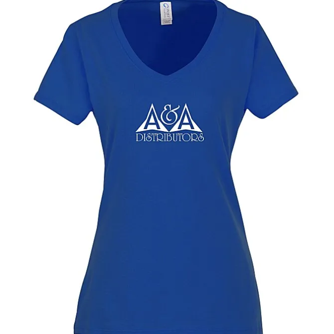 Team Favorite 4.5-oz V-Neck T-Shirt - Ladies' - Screen