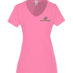 Team Favorite 4.5-oz V-Neck T-Shirt - Ladies' - Embroidered