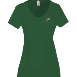 Team Favorite 4.5-oz V-Neck T-Shirt - Ladies' - Embroidered