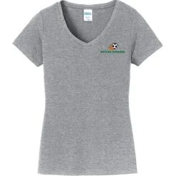 Team Favorite 4.5-oz V-Neck T-Shirt - Ladies' - Embroidered