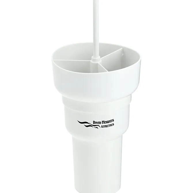 Team 365 Stadium Tumbler with Straw and Snack Bowl - 28 oz - 24 hr