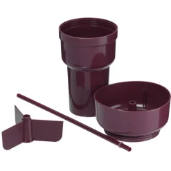 Team 365 Stadium Tumbler with Straw and Snack Bowl - 28 oz - 24 hr
