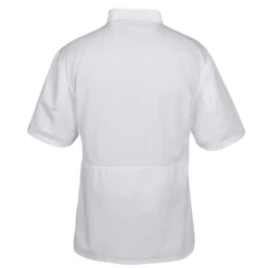 Ten Button Short Sleeve Chef Coat with Mesh Back