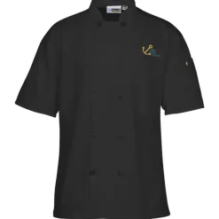 Ten Button Short Sleeve Chef Coat with Mesh Back