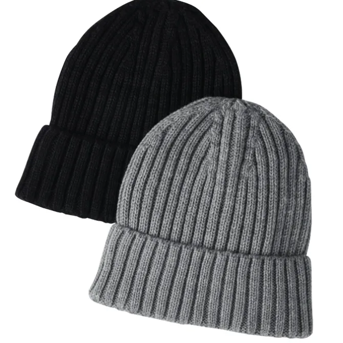 Thick Rib Knit Cuff Beanie
