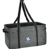 Three Pocket Heathered Utility Tote - Embroidered