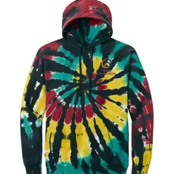 Tie-Dye Swirl Hoodie - Embroidered