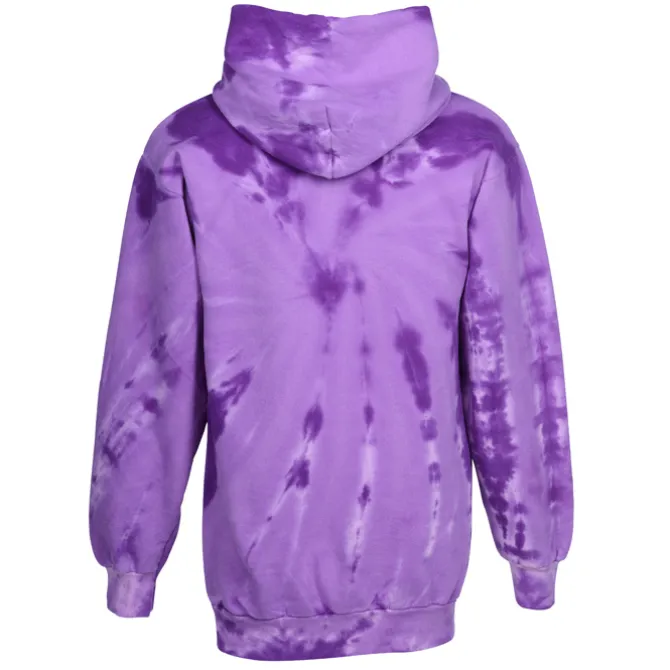 Tie-Dye Swirl Hoodie - Embroidered