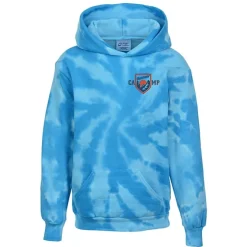 Tie-Dye Swirl Hoodie - Youth - Embroidered