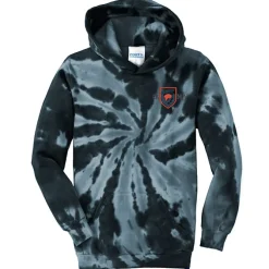 Tie-Dye Swirl Hoodie - Youth - Embroidered