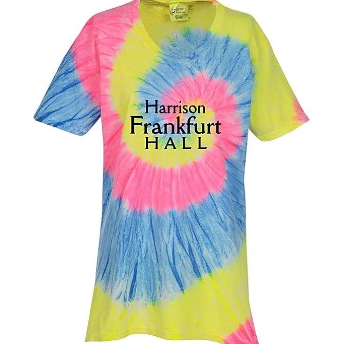 Tie-Dye Swirl V-Neck T-Shirt - Ladies'