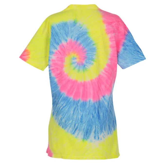 Tie-Dye Swirl V-Neck T-Shirt - Ladies'