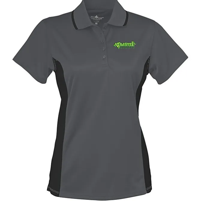 Tipped Colorblock Wicking Polo - Ladies' - Embroidered