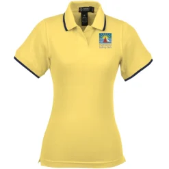 Tipped Combed Cotton Pique Polo - Ladies'
