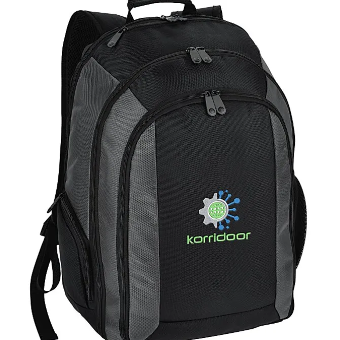 Titanium Laptop Backpack - Embroidered