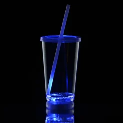 To-Go Light-Up Tumbler with Straw - 16 oz. - Multicolor - 24 hr