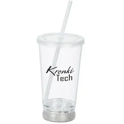 To-Go Light-Up Tumbler with Straw - 16 oz. - Multicolor - 24 hr