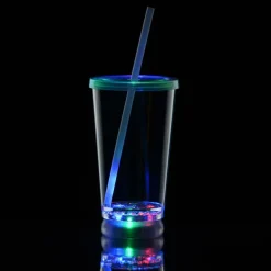 To-Go Light-Up Tumbler with Straw - 16 oz. - Multicolor