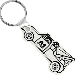 Tow Truck Soft Keychain - Opaque