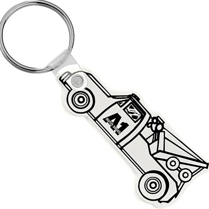 Tow Truck Soft Keychain - Opaque