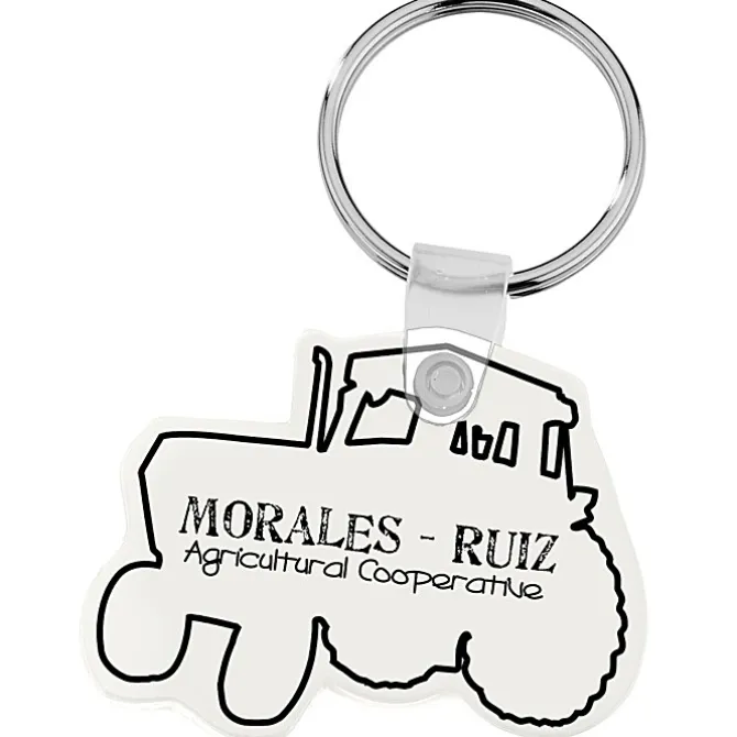 Tractor Soft Keychain - Opaque